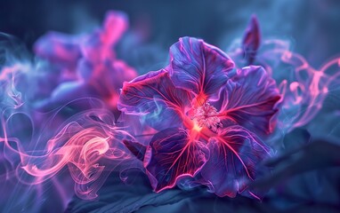 Abstract Smoke Flower Background