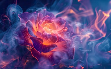 Abstract Smoke Flower Background