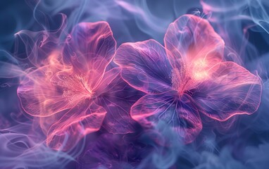 Abstract Smoke Flower Background