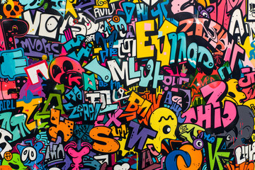 Vibrant Urban Graffiti Art Patterns: Capturing the Energy and Creativity of Street Culture