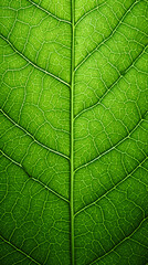 Obraz premium Texture of green leaves close-up