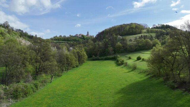 Auf dem Weg zur Leuchtenburg in Th&uuml;ringen