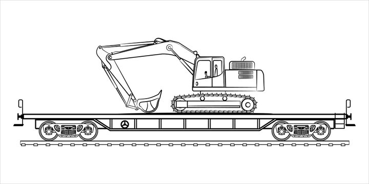 Freight Train clip art preview