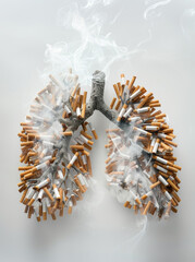 ravage du tabagisme sur les poumons