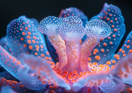 Enchanted Underwater Petals: Flower’s Luminous Dance with Bubbles