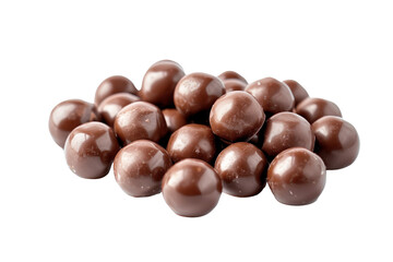 ball chocolate isolated on white background
