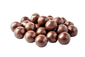 ball chocolate isolated on white background