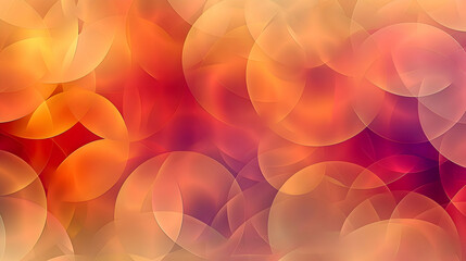 An abstract pattern featuring overlapping circular shapes in warm colors, resembling a sunset, captured with HD camera techniques