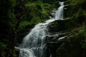 waterfall in the ""atra" moutains (poland)