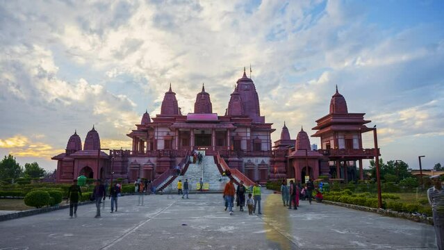 Hinud Temple Hanuman Dham Time Lapse