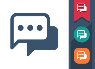 Fototapeta premium Chat Bubbles Icon. Speech Bubble, Comment, Message, Chat Bubble, Conversation, Speech Bubbles