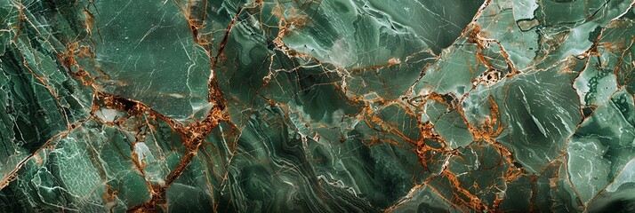 Obraz premium Rich Patterns Green Marble Texture with Refined Elegance