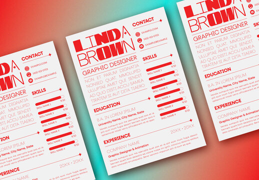 Resume with Variable Typography