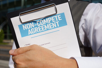 Non-compete agreement is shown using the text