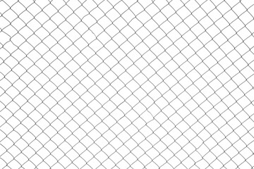mesh fence texture on white background