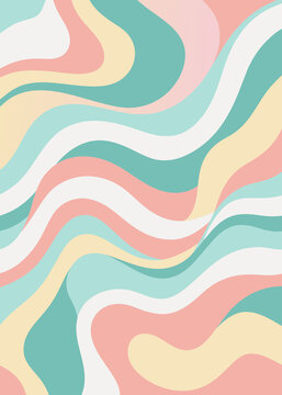 Fondo Abstracto lineas, colores pastel