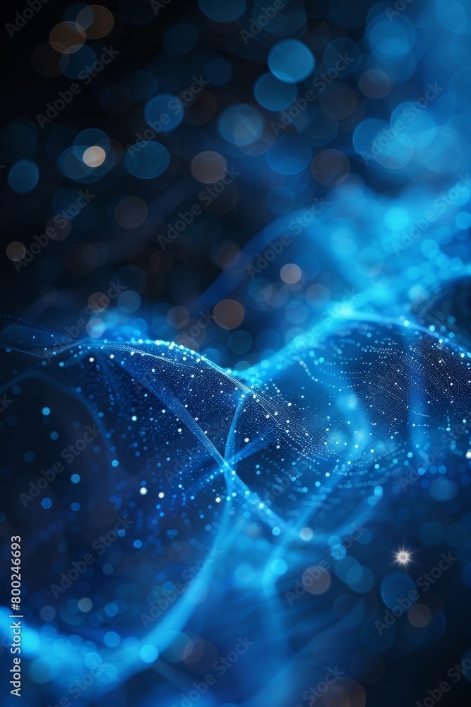 Poster Abstract background with algorithmic design elements.