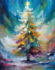 abstract christmas tree 