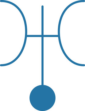 Astrological esoteric planetary glyph symbol Uranus