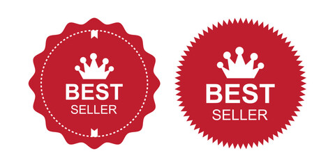 Bestseller (best seller) label or sticker badge flat icon, eps10