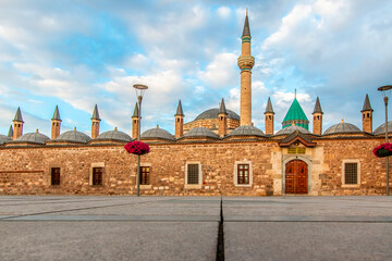 Architecture of the Mevlana museum in Konya - the religious cultural center of the famous Turkish...