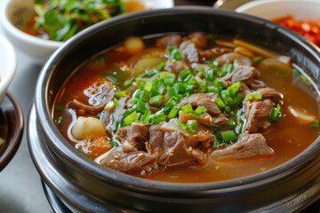 Korean soup made with beef leg bone