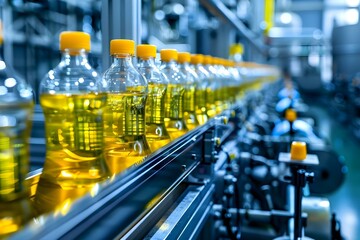 State-of-the-art factory equipped with cutting-edge machinery for enhanced production efficiency. Concept Factory equipment, Machinery efficiency, Production enhancement, State-of-the-art technology