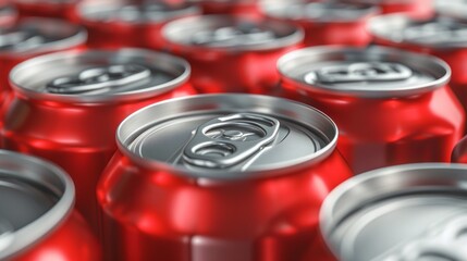 a bunch of soda cans generative ai