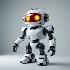 robot on white background