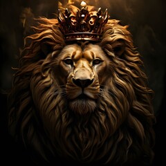 portrait of a lion