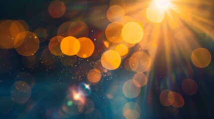 Sunlight Bokeh Effect with Warm Hues