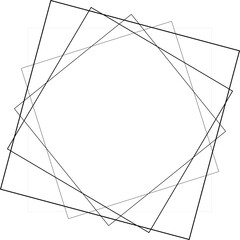 Square shape blend gradient line spiral. Technology concept