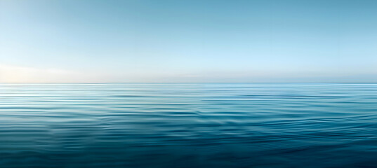 Obraz premium An HD photograph showcasing a clean and modern design, with large rectangles smoothly transitioning through a palette of cool blues, inspired by the calm of an ocean at dusk