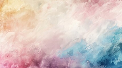 Soft watercolor background with a blend of pastel colors