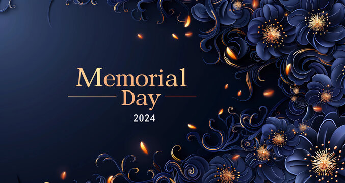 Remembering Heroes: A Patriotic Tribute - Memorial Day 2024 Stock Image