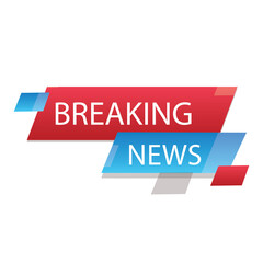 Breaking News Logo on Transparent background