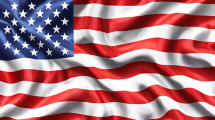 Obraz premium American Flag Wave Close Up