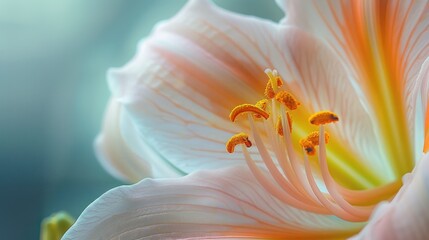 Macro shot of a lily flower - Powered by Adobe
