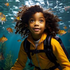 girl in the sea