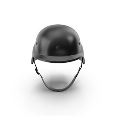 Fototapeta premium 3D realistic Soldier hat or Military hat isolated on a white background, Soldier hardhat. War outfit. Army uniform elements. Protective headwear, headdress, cap