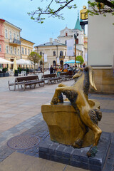 2023-05-06  monument to a goat on the historical streets of Lublin. poland © fotomaster