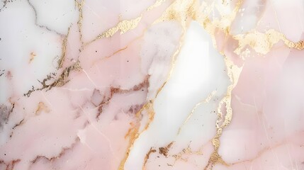 Luxurious white and pink marbled texture background with gold veins, perfect for invitation, wallpaper, or banner design.