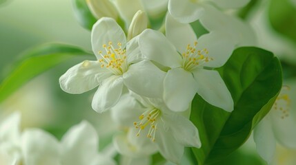 Macro shot of jasmine flower