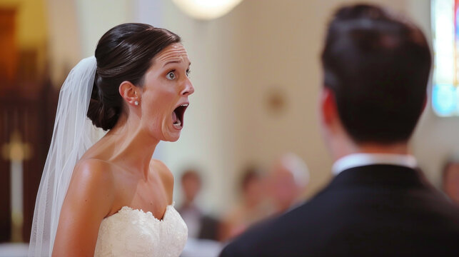 Argument and mutual accusations of cheating during wedding ceremony leading to marriage annulment