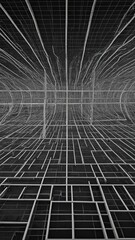 Obraz premium Abstract background on the Finance theme - Grid of intersecting lines symbolizing stability and analytics