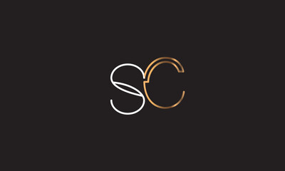  CS, SC, C, S Abstract Letters Logo Monogram