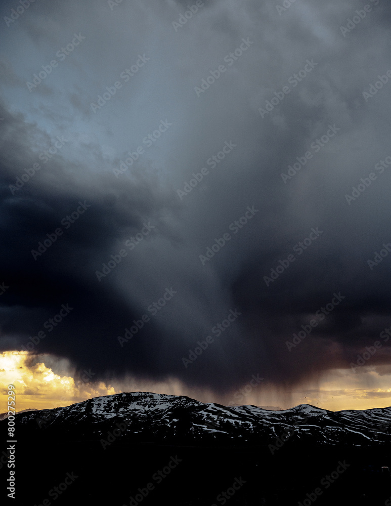 Wall mural Scenic view of the Khustup mountain in Armenia.