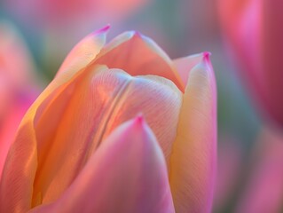 AI generated illustration of vibrant tulips in full bloom