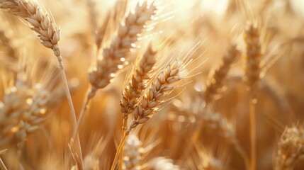 Obraz premium Macro shot of wheat