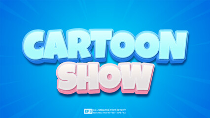 Vector 3d editable text effect font